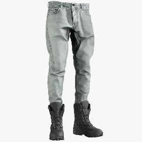 3D Men's Jeans with Boots